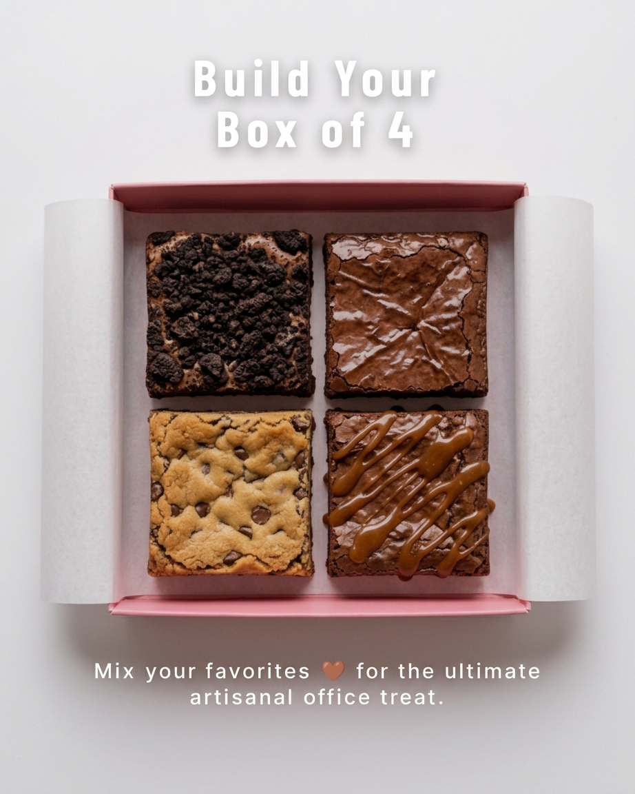 Brownie Box  – Taste by pauchy | Fudgy & Soft-Baked | Mix of Brownies |